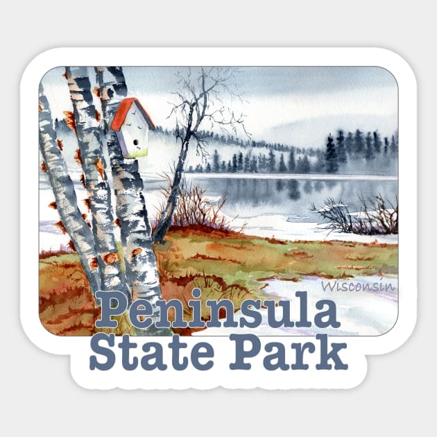 Peninsula State Park, Wisconsin Sticker by MMcBuck